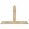 Ekena Millwork Portland Rough Sawn Timber Gable Bracket, Douglas Fir, 60"W x 40"H x 2"D x 6"F, 16/12 Pitch GBW060X40X0206POR00RDF - alternate 1